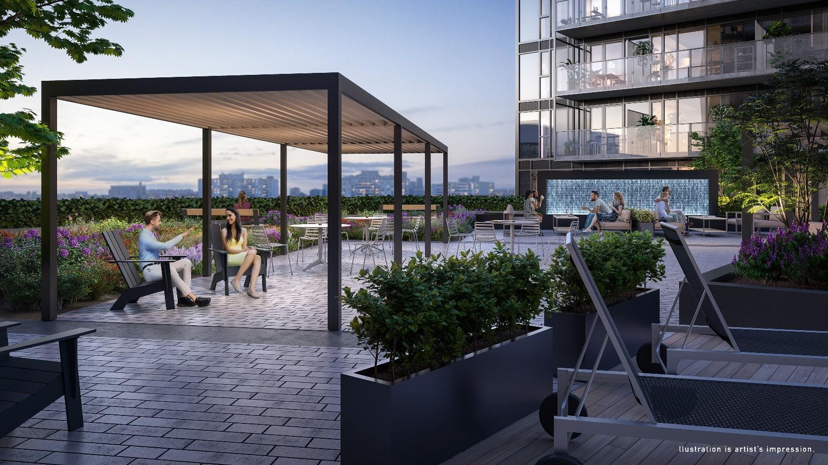 Sky Lounge at Express 2 Condominiums in Downsview, Toronto